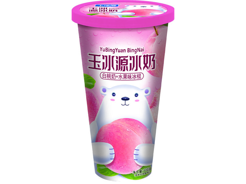 白桃味冰奶杯